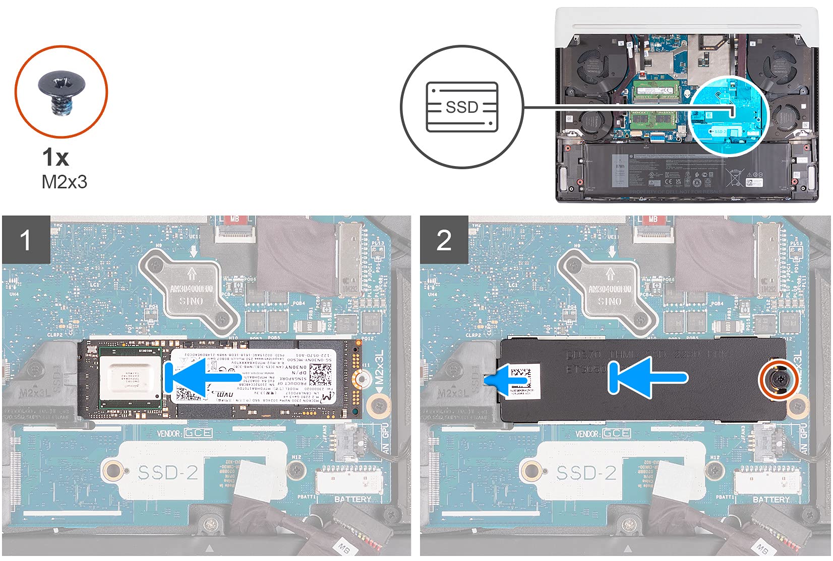Mua Deal4GO Slot 1/Slot 2 2280 M.2 SSD Heatsink Cover Plate C99KM ...