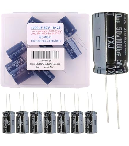 nichicon 105℃ 80V 100000μF Set of 5, Nichicon 105°C Electrolytic Capacitor 4.7uF 100V (4.7