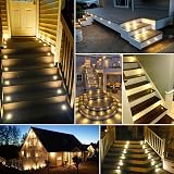 INDARUN Warm White Led Decking Lights IP67 1W Ø45mm 20 Pack view 6