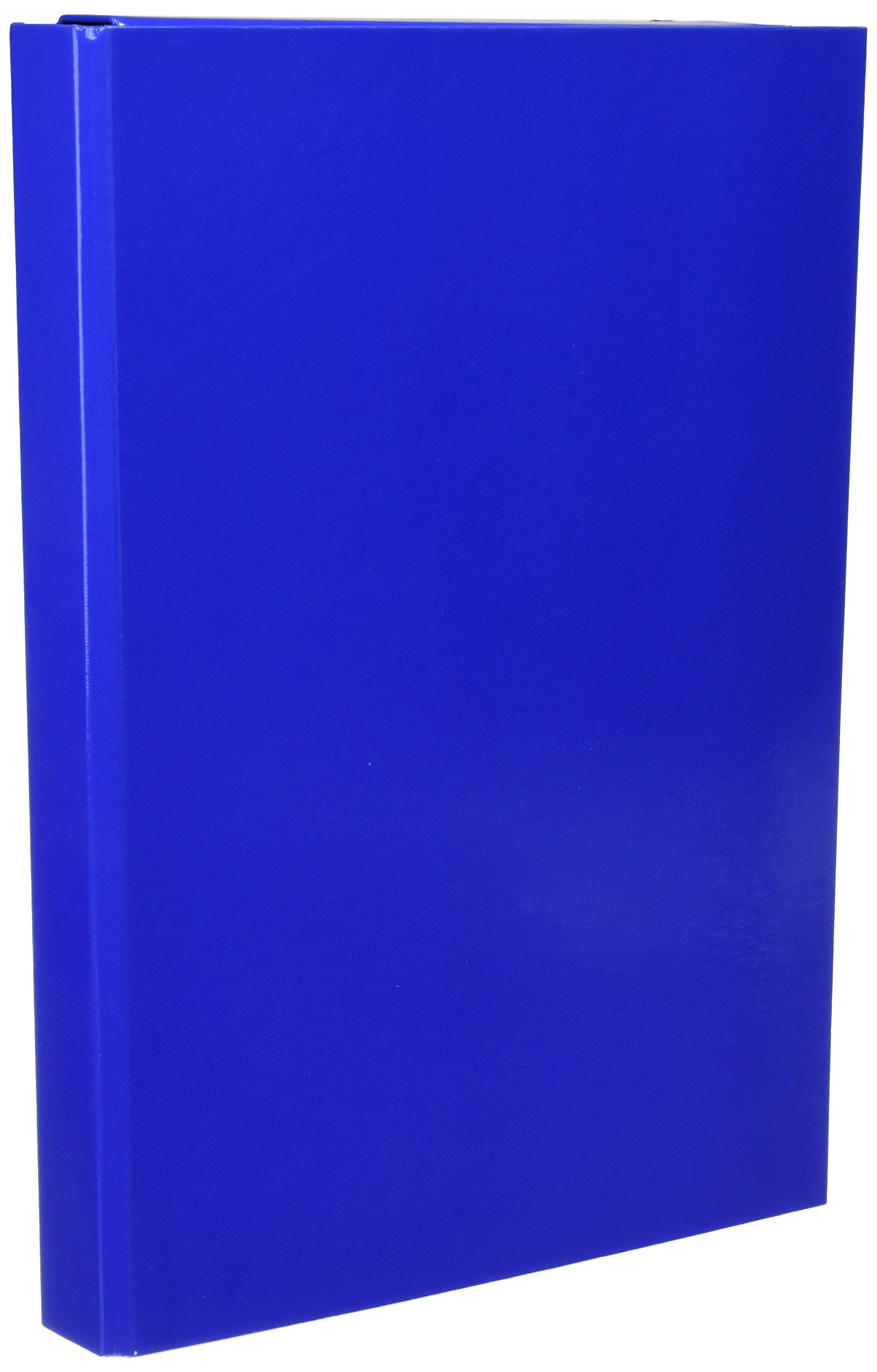 Pagna Basic Colours File Box A4 3 Inner Flaps with Elastic Closure Medium Blue — image 1