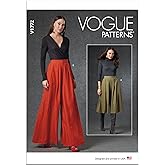 Vogue Misses' Pants Sewing Pattern Packet, Design Code M8234, Sizes S-M-L-XL-XXL, Multicolor