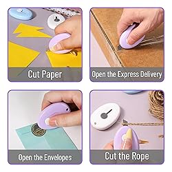 Bates- Mini Retractable Box Cutter, 12 pcs, Pastel