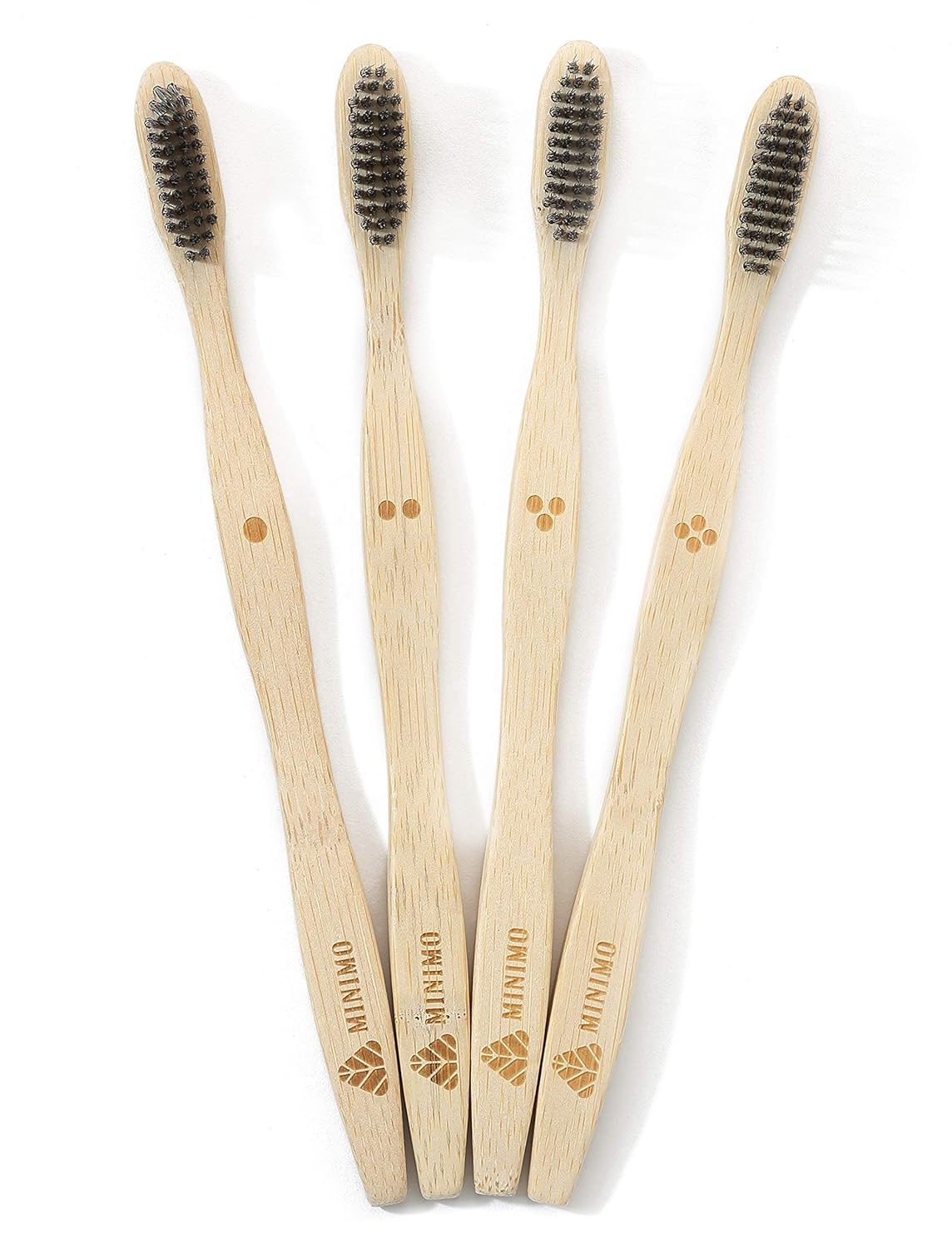 family set of Bamboo biodegradable Toothbrush