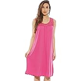 Dreamcrest Silky Soft Nightgown Crochet Trim Sleep Dress 1541B