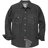 Dubinik® Mens Button Up Shirts Long Sleeve Casual Button Down Work Shirt Men Two Pocket Cotton with Comfortable