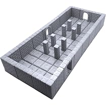 Deluxe Locking Dungeon Tiles Set - 3D Printed Terrain For Tabletop RPGs, 28mm Miniatures, Unpainted - View #10