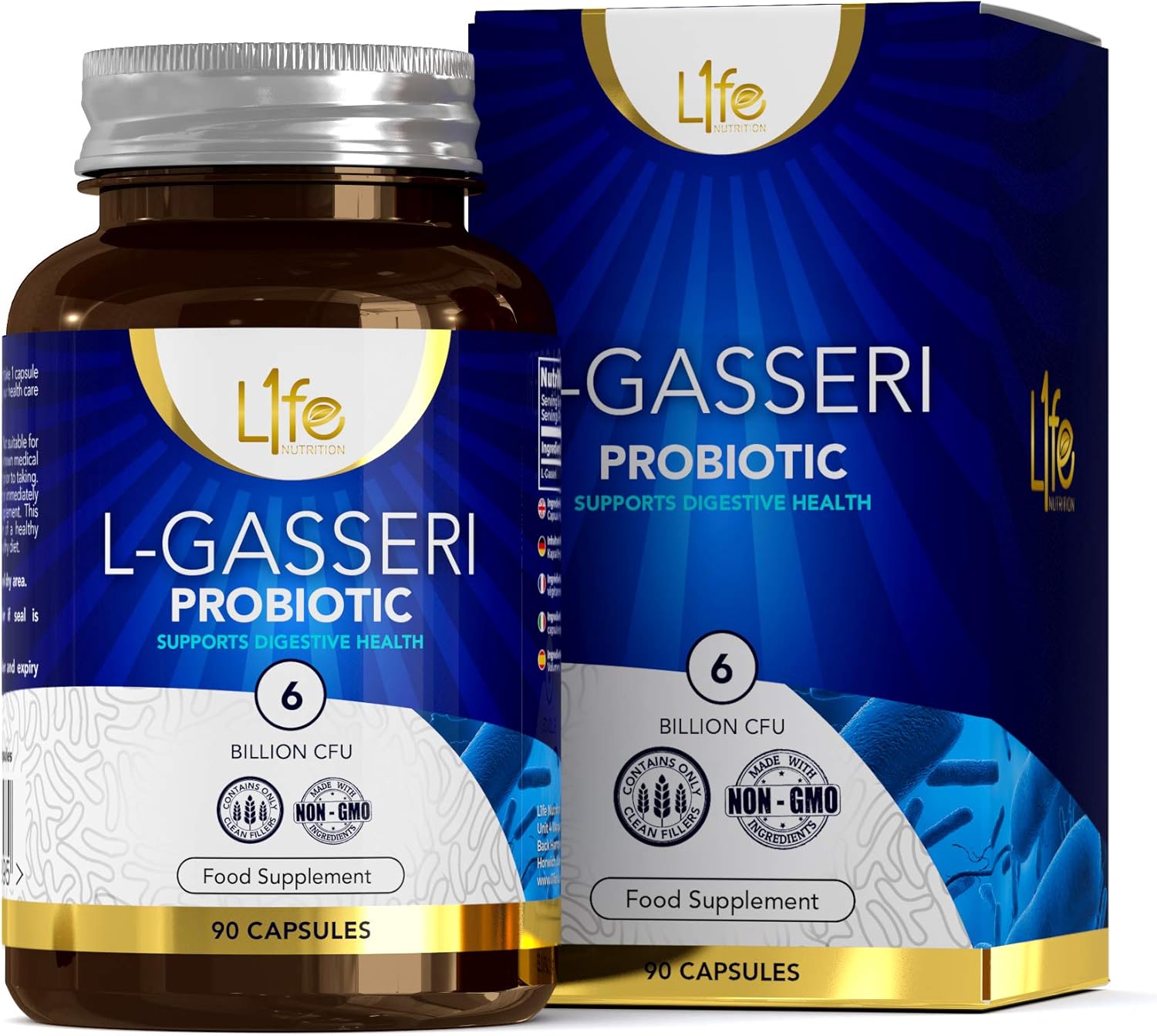 L1fe Nutrition Lactobacillus Gasseri Probiotic Tablets 90 Vegan