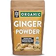 Organic Ginger Powder | Imported from India | 16oz/453g (1lb) Resealable Kraft Bag | by FGO