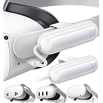 Amazon.com: YUANHOT 2 Pack 20000mWh Battery Pack for Meta Quest 3S