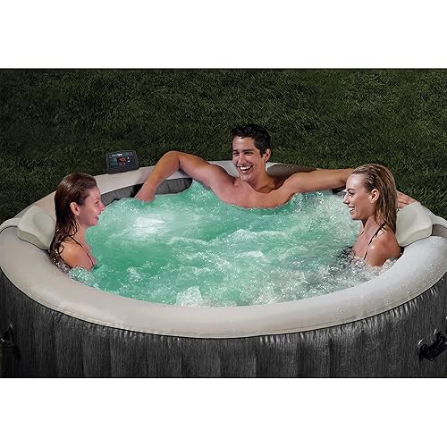 Swimming Pool Intex Pure Spa Intex PureSpa Greywood Deluxe 85