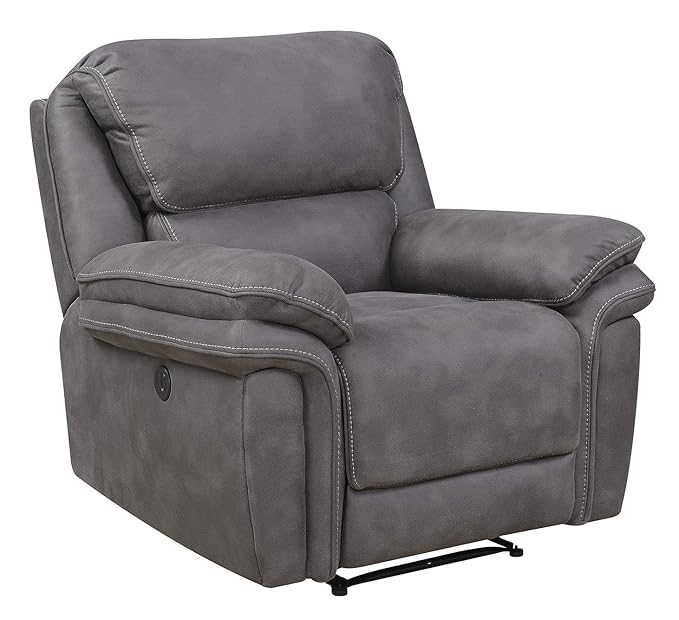 Bradford Living KPI001003 Atlantic Rocker Recliner, Gray