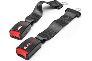 AccsPro Seat Belt Cover Extender, Comfortable and Convenient Works for Most Models Pack of 2 Extension (14 Inch)