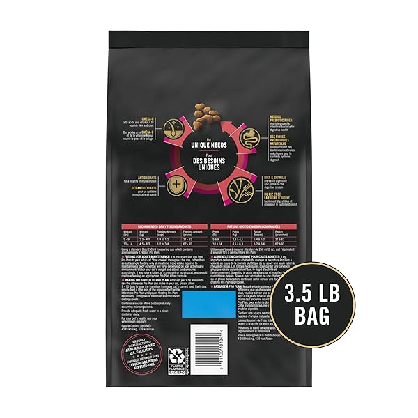 PURINA PRO PLAN SENSITIVE SKIN AND STOMACH CAT FOOD, LAMB AND RICE FORMULA – 3.5 LB. BAG