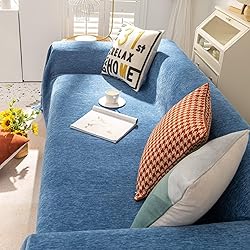 VClife Simple Dark Blue Couch Cover Multi-use Thick