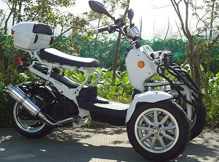 Amazon Icebear アイスベアー リバーストライク 150cc逆三輪 逆トライク バイク ズーマー風 普通免許 白 Hl150dzw オートバイ 電動バイク バギー 車 バイク