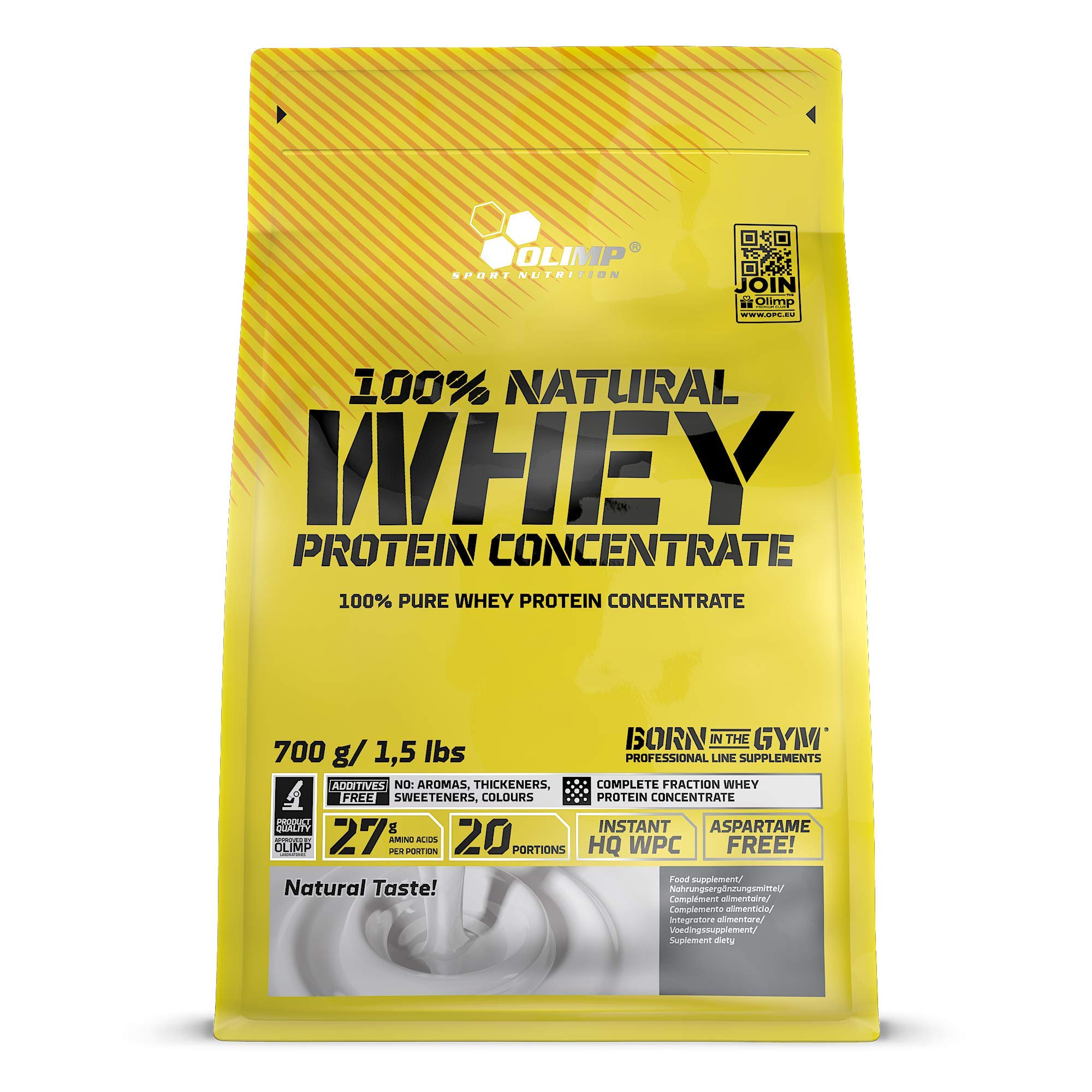 OLIMP SPORT NUTRITION Olimp Labs Natural Whey Protein Concentrate Powder, 700 g