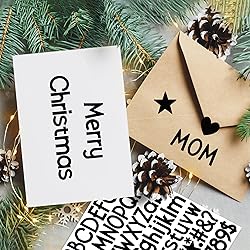 12 Sheets Letter Stickers 900 Alphabet Stickers