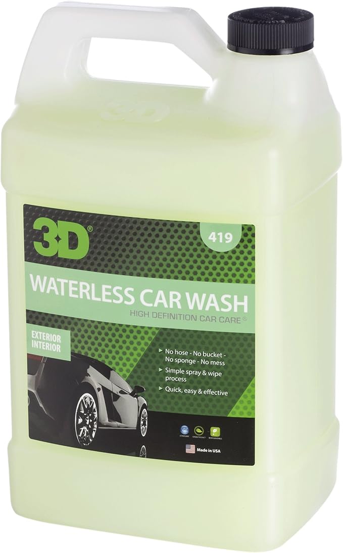 Waterless Car Wash 1 Gallon by 3D Auto Detailing Products, Waterless