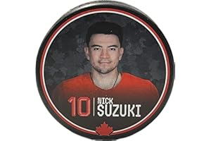 2026 Team Canada Olympics Inglasco Player Photo Souvenir Hockey Puck - Nick Suzuki