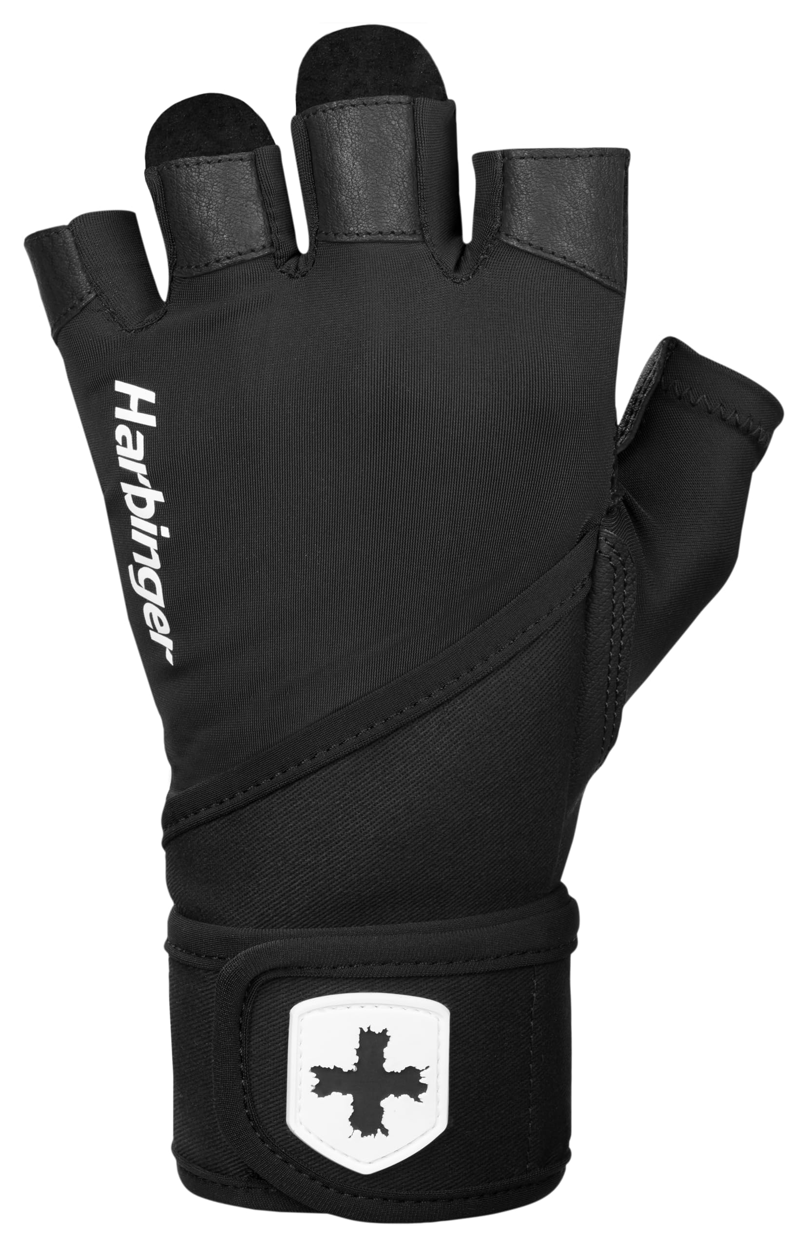 Harbinger Pro Wristwrap 2.0 Weightlifting Gloves-Flexible,Lightweight and Breathable,Advanced Protection, Performance and Comfort,Ideal For Serious Athletes and Heavy Lifts,Small,Black