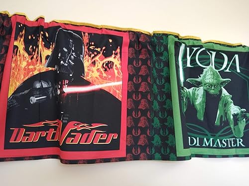 Amazon Com Star Wars Valance Curtain Darth Vader And Yoda Boy