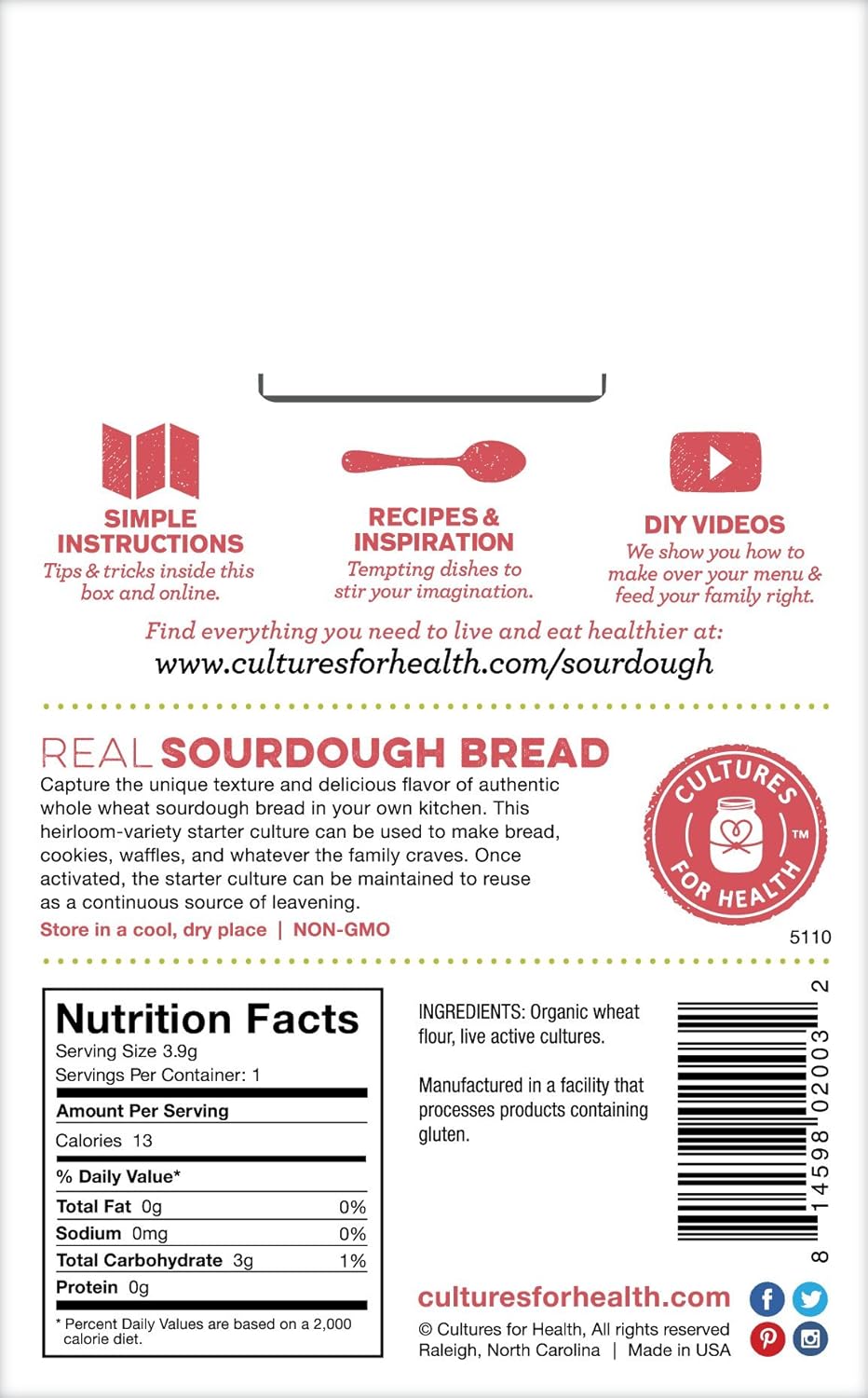Sourdough Bread Ingredients Label Best Label Ideas 2019