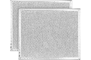 HASMX Aluminum Replacement Grease Filter for Range Hood 9" x 10.5" x 1/8" - Replaces Part Number GE: WBX8406. American Metal Filter: RHP0808, RBF0901. Homefilter: HF120 (2)