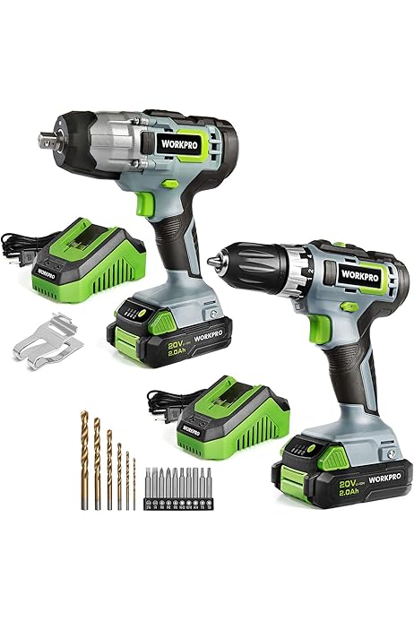 WORKPRO 20V Cordless Impact Wrench, 1/2 