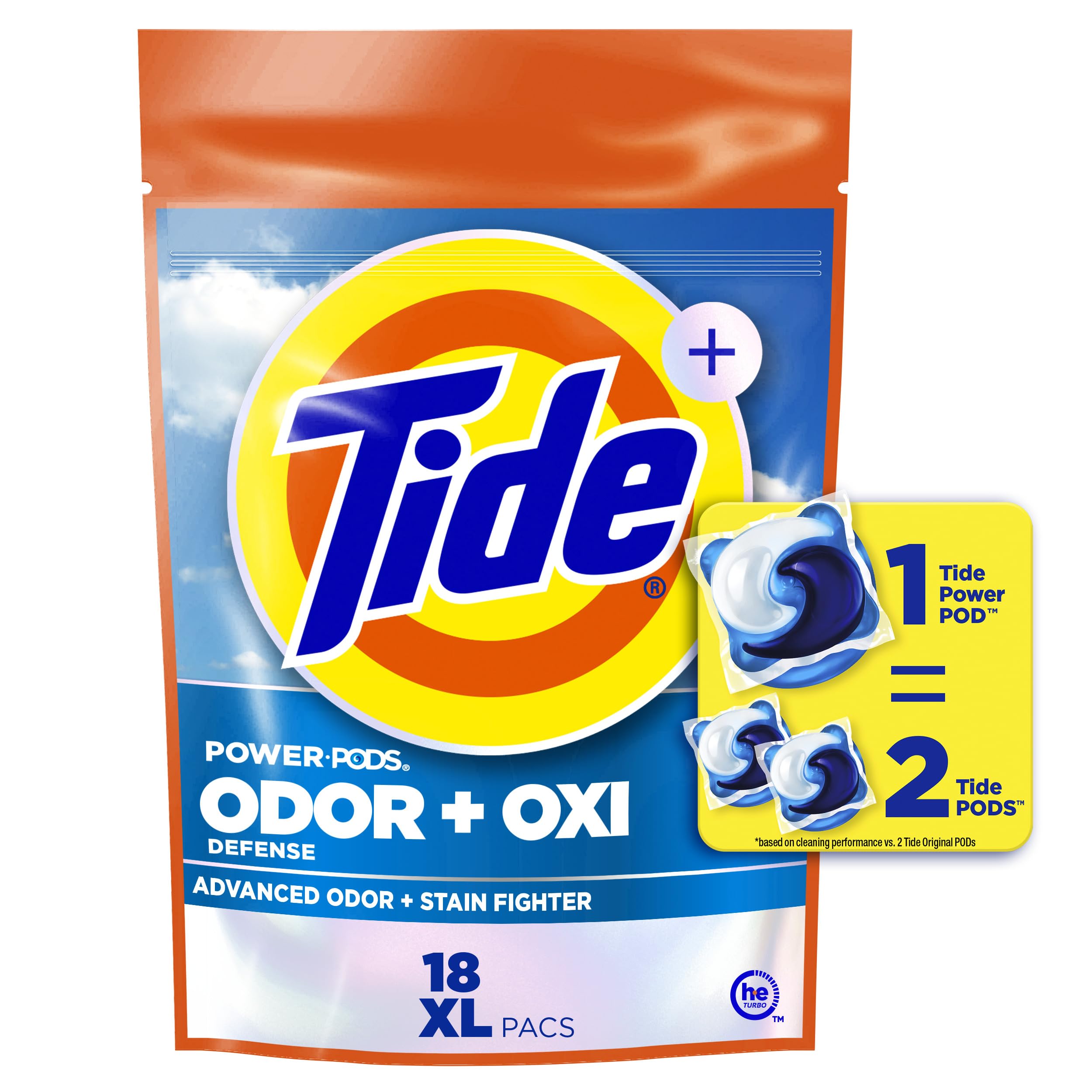 Photo 1 of ** 3 PACKS IN ONE BOX**
Tide Odor Defense + Oxi Laundry Detergent Pacs, Original Scent, 54 Count, Advanced Odor + Stain Fighter, laudry soap washing detergent pacs