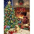 Springbok Christmas Morning 500 Piece Jigsaw Puzzle - This Classic Scene of a Cozy Christmas Morning Under The Tree is Colorful and Relaxing