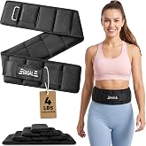 BAGAIL Adjustable Weighted Belt for Walking &amp; Rucking - 4LBS / 8LBS / 10LBS | No Shoulder or Chest Strain, Slim Non-Slip Resistance Belt, Removable Weights for Women &amp; Men, Bone Density &amp; Core Fitness