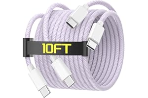 [MFi Certified] 10FT Long USB C to USB C Charging Cable Cord for iPhone 16/16 Plus/16 Pro/16 Pro Max/15/15 Plus/15 Pro/15 Pro