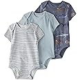 little planet by carter's Unisex 3-pack Short Sleeve Bodysuits Made With Organic Cotton
