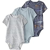 little planet by carter's unisex-baby 3-pack Short Sleeve Bodysuits Made With Organic Cotton