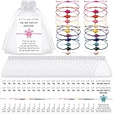 50 Sets You're Turtley Awesome Gifts Sea Turtle Bracelets Good Luck Bracelets with Animal Pun Cards Employee Appreciation Gifts Turtle for Teacher Coworker Staff Office Home Party Present Giving