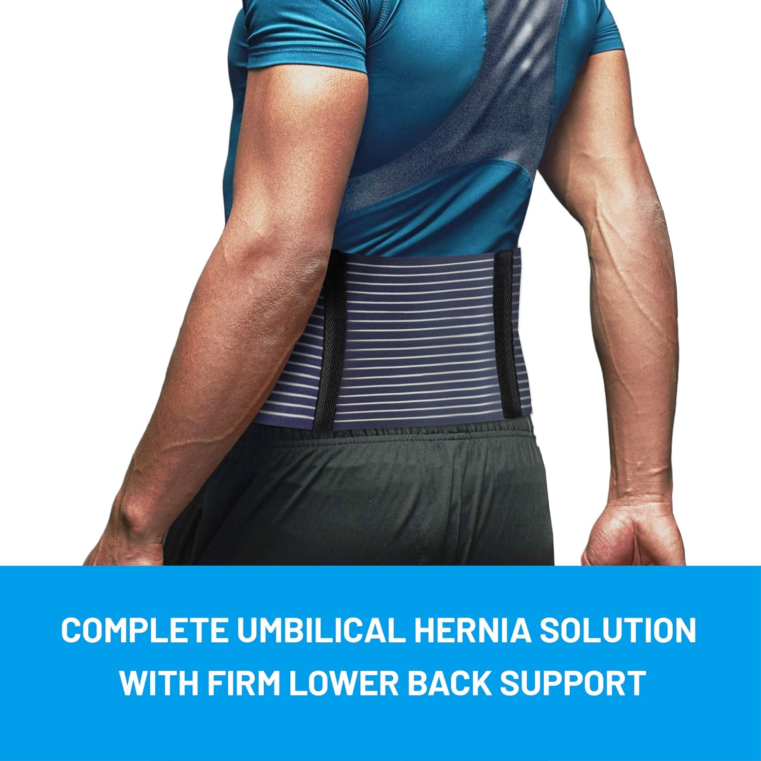 Everyday Medical Umbilical Hernia Belt - for Men and Women – Abdominal Hernia Binder for Belly Button Navel Hernia Support, Helps Relieve Pain - for Incisional, Epigastric, Ventral, Inguinal Hernia: Health & Personal Care