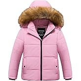 Chrisuno Girl's Water Resistant Winter Coats Warm Fleece Lined Outwear Ski Snow Jacket With Removable Hood