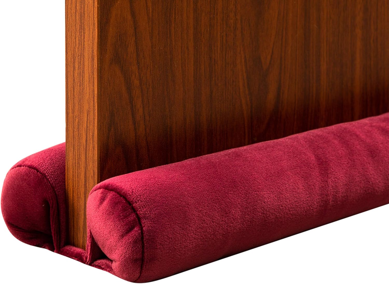 Draft Stoppers - DreamQuil Door Darft Stopper, Red Under Door Draft Stopper Gap 1.5 Inch Door Insulation Draft Stopper for Bottom of Door Dustproofing/Soundproofing/Windproofing, Adjustable Size 32-36 Inch