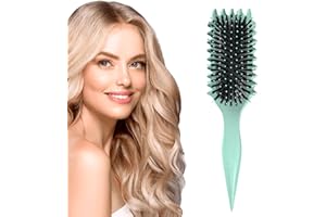 Curl Defining Brush, Slick Back Hair Brush, Curly Hair Brush, Boar Bristle Hair Brush, Hair Brush for Women, Curl Comb Blowou