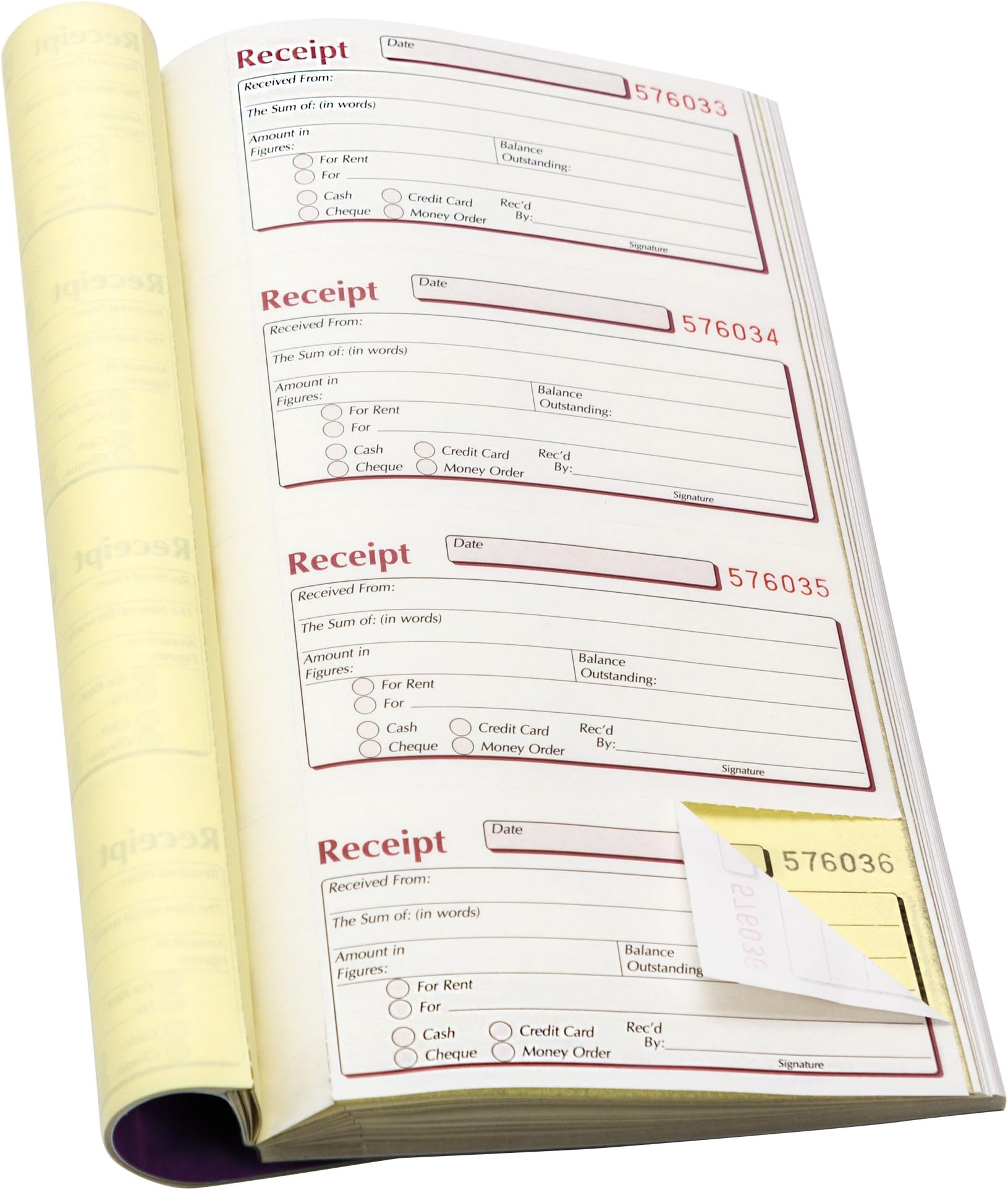 Pukka Pad, NCR Duplicate Receipt Book 140 x 276mm Pack of 5