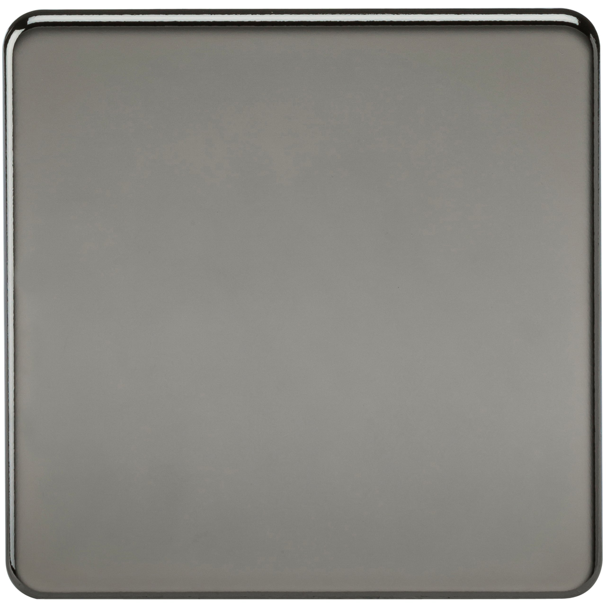 Knightsbridge SF8350BN Screwless 1-Gang Blanking Plate, Black Nickel