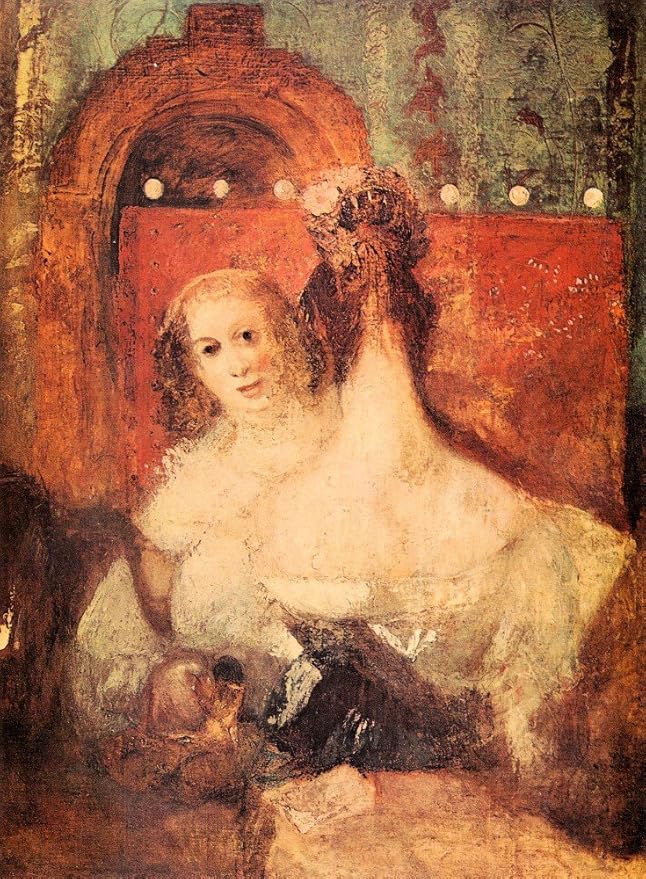 Das Museum Outlet – Zwei Frauen mit einem Buchstaben von Joseph Mallord Turner – Leinwanddruck Online kaufen (101,6 x 127 cm)