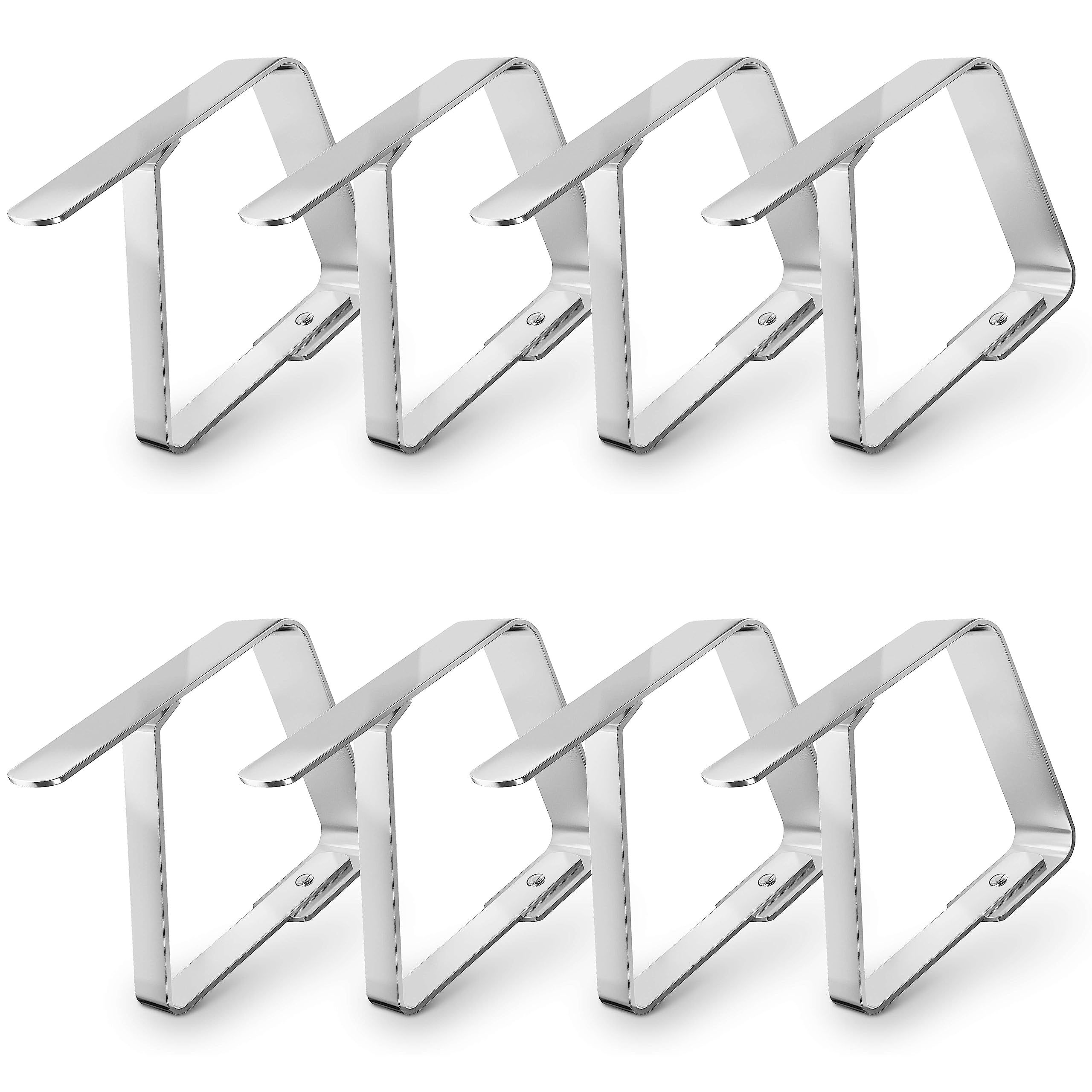Balinco Tablecloth Clips Set of 8 Made of Stainless Steel, High Quality, Robust, Rustproof - Tablecloth Holder, Table Clamps, Table Cloth Clips