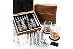 Gifts for Men, Christmas Father's Day Anniversary Birthday Gifts Ideas for Dad Him Husband Boyfriend, Stainless Steel Whiskey