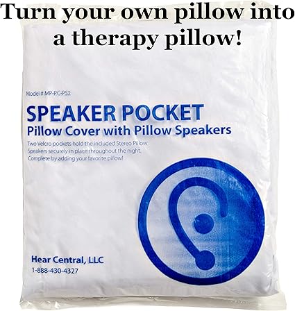 Amazon Com Speaker Pillow Cover Hear Central Tinnitus