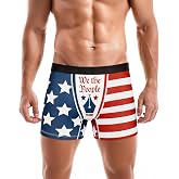 JOCKLAND Funny Boxers for Men, Novelty Brief Underwear Gag Gift for Him | Breathable and Soft Stretch Fabric, Comfort Men's Briefs Shorts No-fly