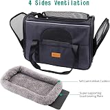 Morpilot Airline Approved Cat Small Dog Carrier Soft-Sided Travel Carrier Grey view 3