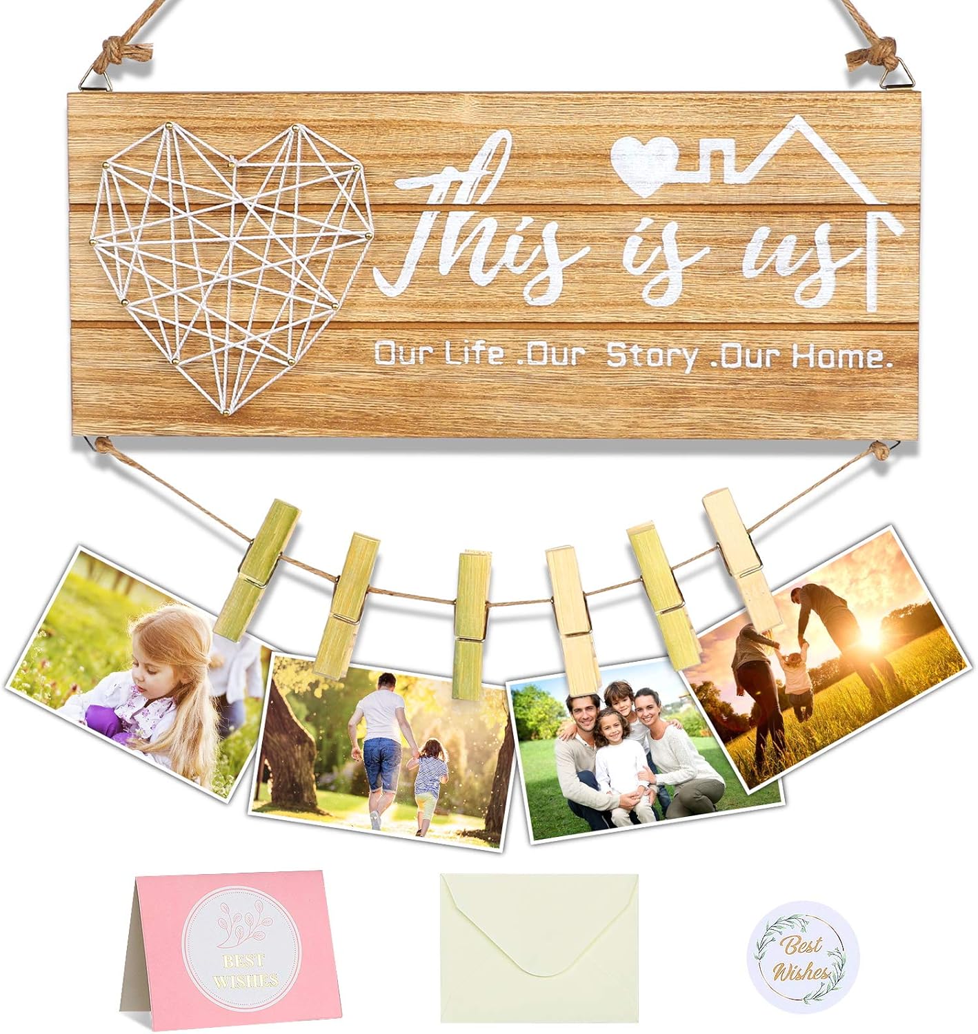 Gifts for Couples-This is Us-Home Decor New Home Gifts, Home Sign for Picture Hanging, Gifts for Housewarming New Homeowners Valentine's Day (This is us)