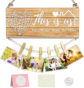 Gifts for Couples-This is Us-Home Decor New Home Gifts, Home Sign for Picture Hanging, Gifts for Housewarming New Homeowners Valentine's Day (This is us)