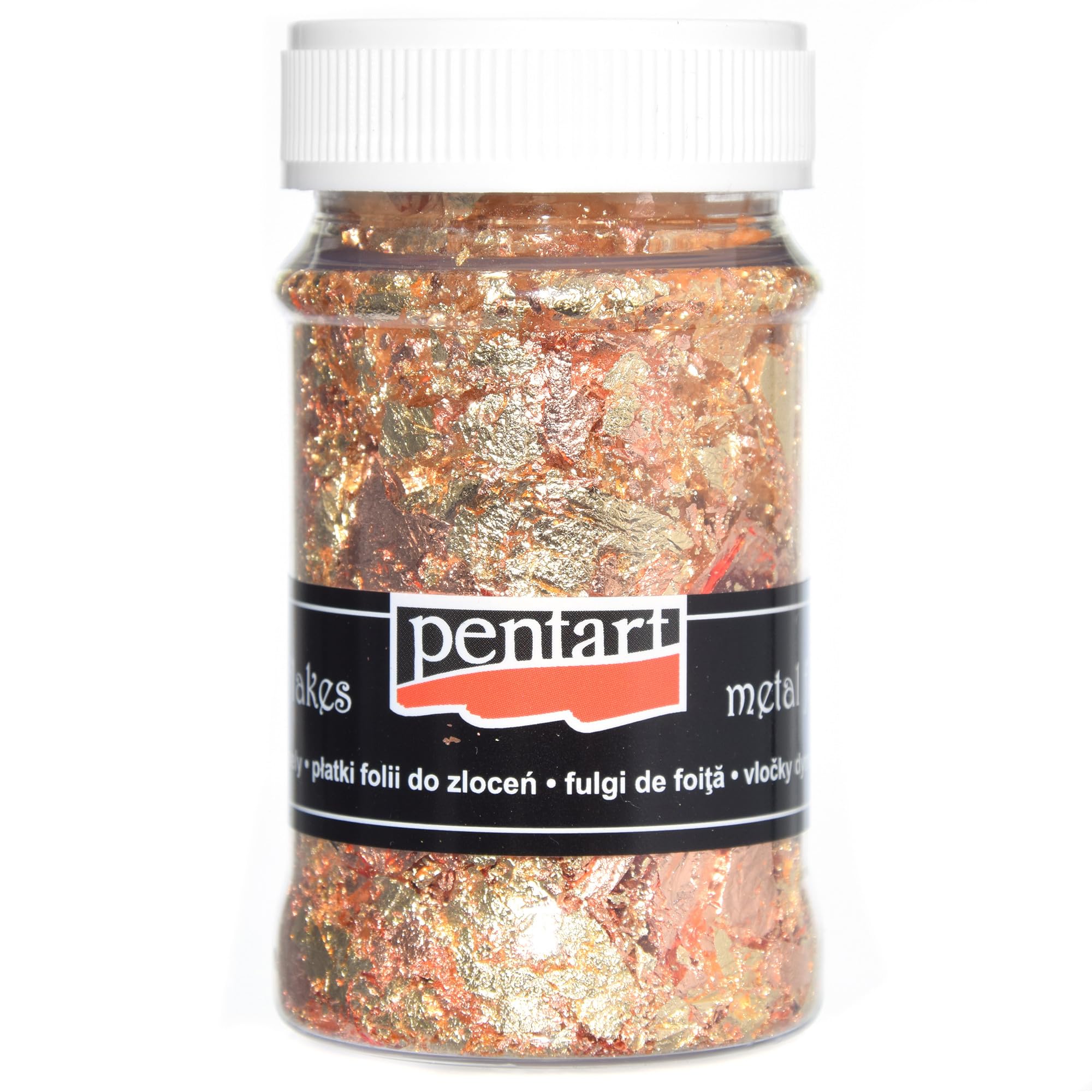 Pentart Metal Flakes, 100 ml, Mixed M4, Multi, ONE